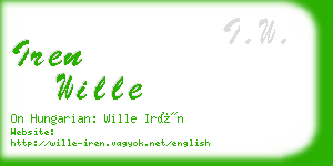 iren wille business card